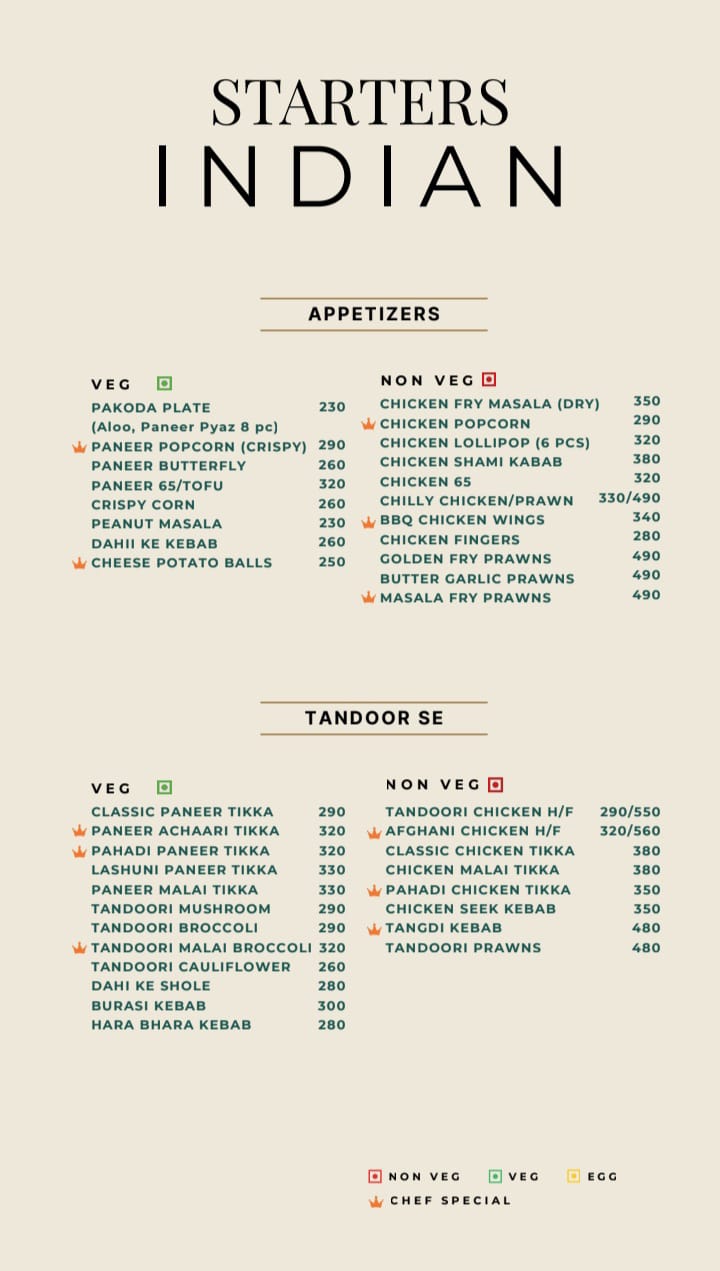 Starters – Appetizers & Tandoor